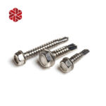 China Manufacturers Stainless Steel Hexagon Head Screw Metal Tek Wood Hex Self Drilling Roofing Screw
