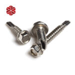 China Manufacturers Stainless Steel Hexagon Head Screw Metal Tek Wood Hex Self Drilling Roofing Screw