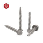 China Manufacturers Stainless Steel Hexagon Head Screw Metal Tek Wood Hex Self Drilling Roofing Screw