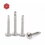 410 Stainless Steel #8 Wafer Head Self Drilling TEK Screw Truss Head Self Tapping Sheet Metal Screws