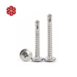 410 Stainless Steel #8 Wafer Head Self Drilling TEK Screw Truss Head Self Tapping Sheet Metal Screws