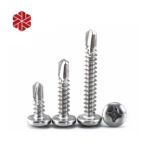 410 Stainless Steel #8 Wafer Head Self Drilling TEK Screw Truss Head Self Tapping Sheet Metal Screws
