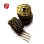 Smooth Shank Coil Roofing Nails 15 Degree Electric Galvanized Collated Big Head Clout Nail 1 3/4″ for Wooden House Roofing