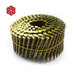 Smooth Shank Coil Roofing Nails 15 Degree Electric Galvanized Collated Big Head Clout Nail 1 3/4″ for Wooden House Roofing