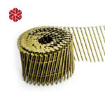 Smooth Shank Coil Roofing Nails 15 Degree Electric Galvanized Collated Big Head Clout Nail 1 3/4″ for Wooden House Roofing