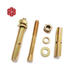 Concrete Anchor Bolt M20 1/2 in x 4-1/2 in Bolt 3 Long Thread Carbon Stainless Steel Sleeve Anchors Bolts M16 Thread