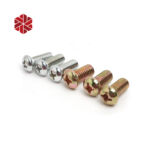 M2 Stainless Steel 304 Pan Head Machine Screws Cross Recessed Bolts Combine with Spring Washer and Flat Washers