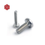 M2 Stainless Steel 304 Pan Head Machine Screws Cross Recessed Bolts Combine with Spring Washer and Flat Washers