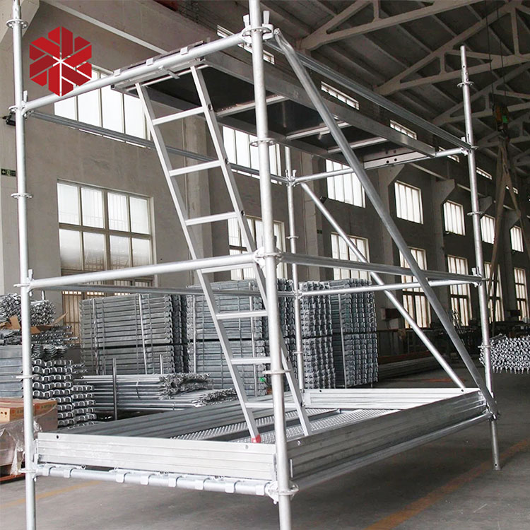 Hot-Dipped Galvanized Ringlock Scaffolding System Long Life Manufacturer Tubular Hdg All-Around Ringlock Scaffold Q345