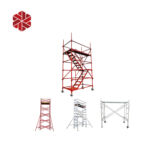 Aluminum Stair Scaffolding Tower 7.2m Hight 2.5m Long 1.5m width Andamios Layher