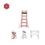 Aluminum Stair Scaffolding Tower 7.2m Hight 2.5m Long 1.5m width Andamios Layher