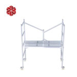 Multifunctional Portable Folding Scaffold with Wheel Hot-dip Galvanized Telescopic Decoration Frame Scaffolding
