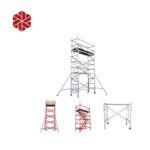 Aluminum Stair Scaffolding Tower 7.2m Hight 2.5m Long 1.5m width Andamios Layher